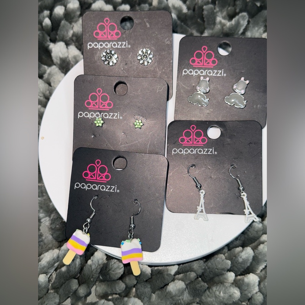 Paparazzi Earrings 5 Set Bundle NWT